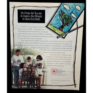 State Farm Insurance Print Ad Vintage 90s Like a Good Neighbor Award FAME